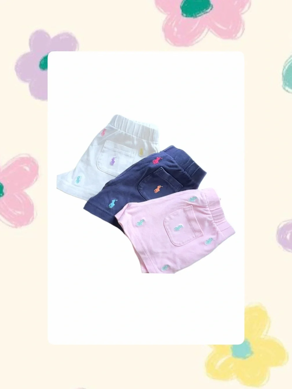 🌸Ralph Lauren shorts for girls all 3 included